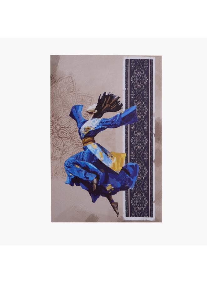 Home Box Madiha Printed Arabic Wall Art - Blue - Image 5